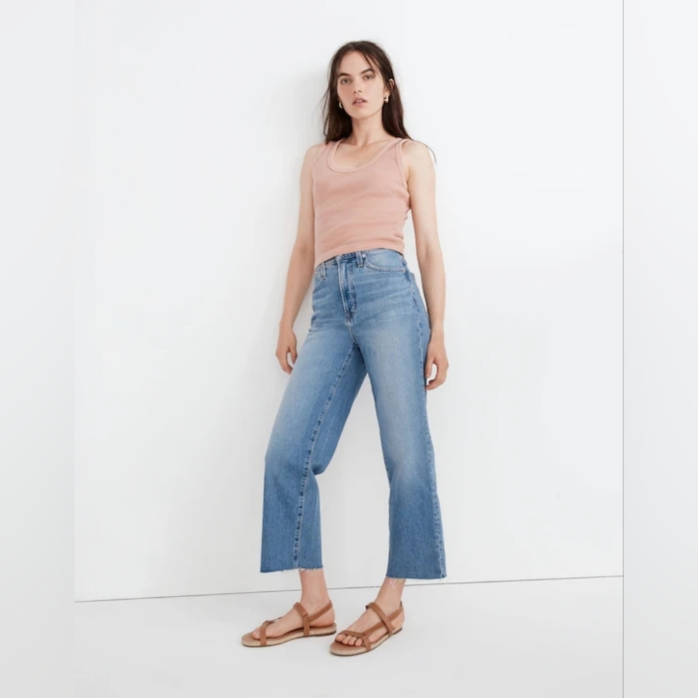 Madewell The Perfect Vintage Wide-Leg Crop Jean 28